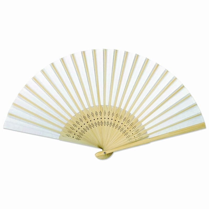 Japanese Fan – Yuzen Botan Orange