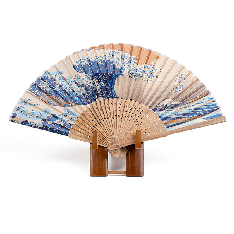 Japanese Folding Fan Stand - Bamboo