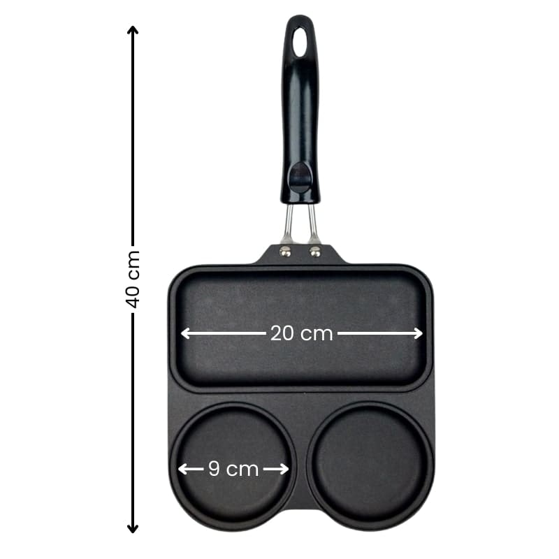 Japanese Frying Pan with Dividers