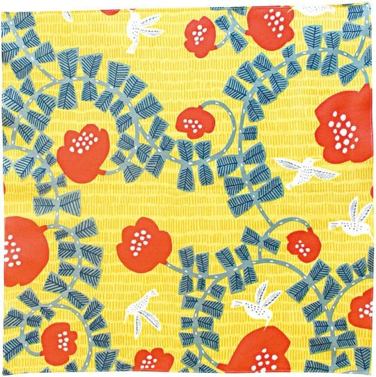 Japanese Furoshiki Hummingbirds - 27.5x27.5