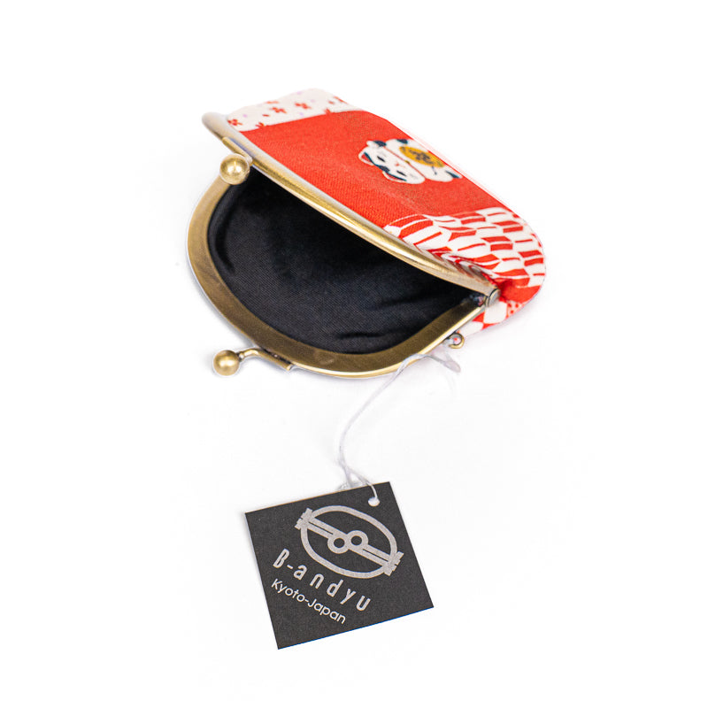 Japanese Gamaguchi Coin Purse - Maneki Neko
