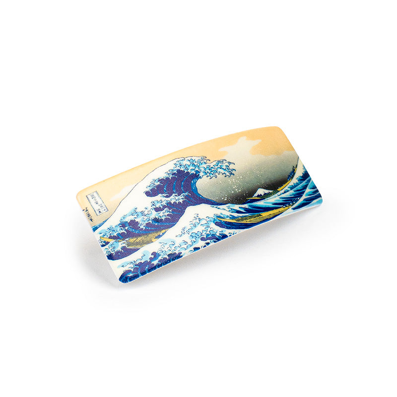 Japanese Hair Barrette - Great Wave off Kanagawa