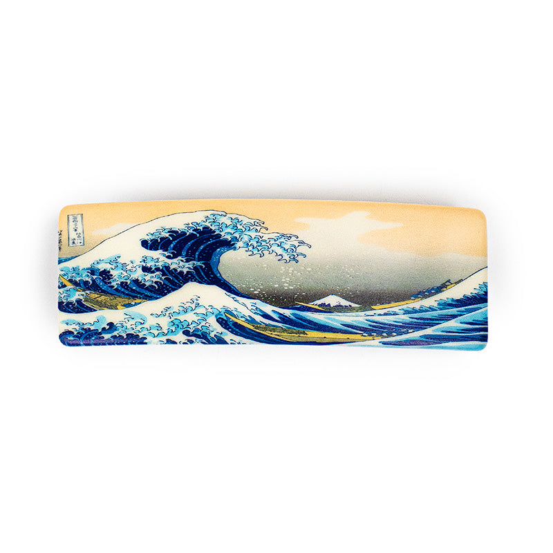 Japanese Hair Barrette - Great Wave off Kanagawa
