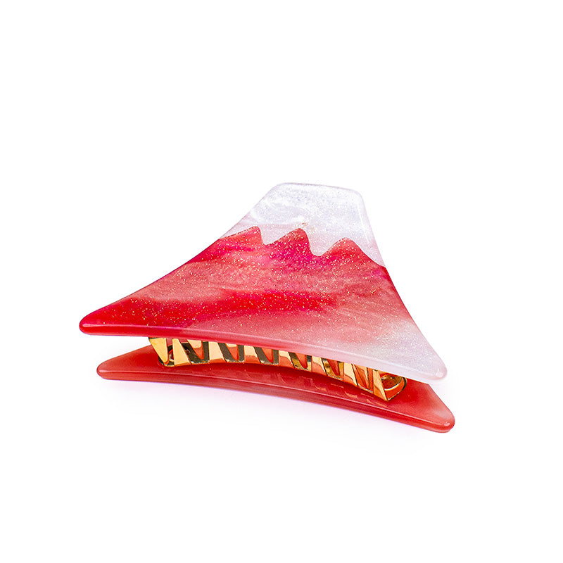 Japanese Hair Clip - Pink Mount Fuji