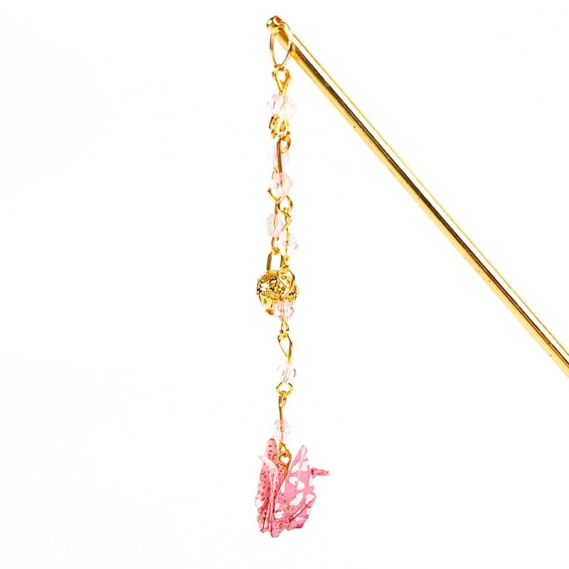 Japanese Hair Piece - Pink Origami