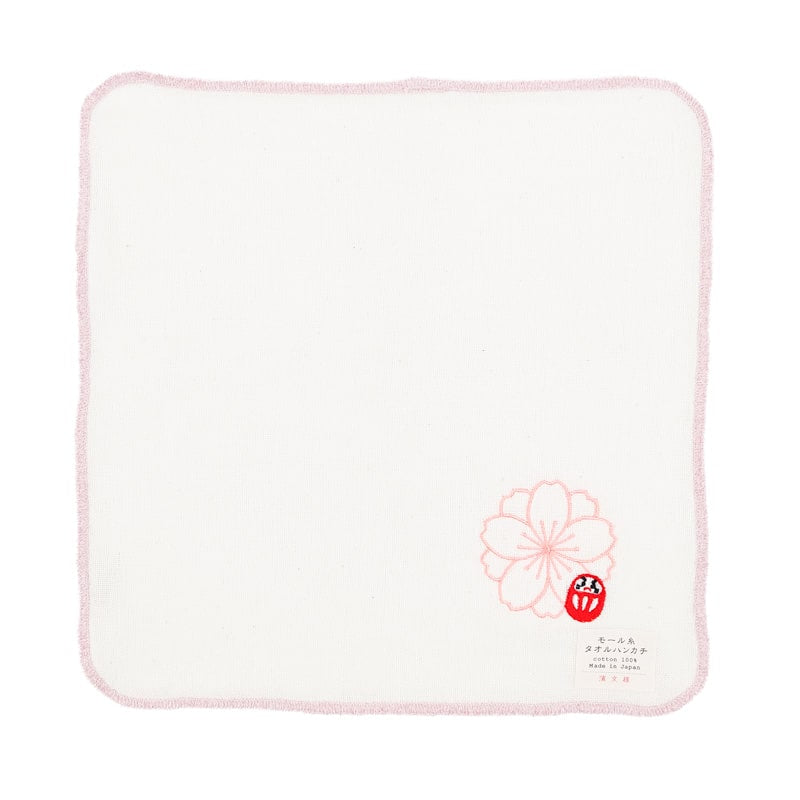 Japanese Hand Towel - Daruma Sakura