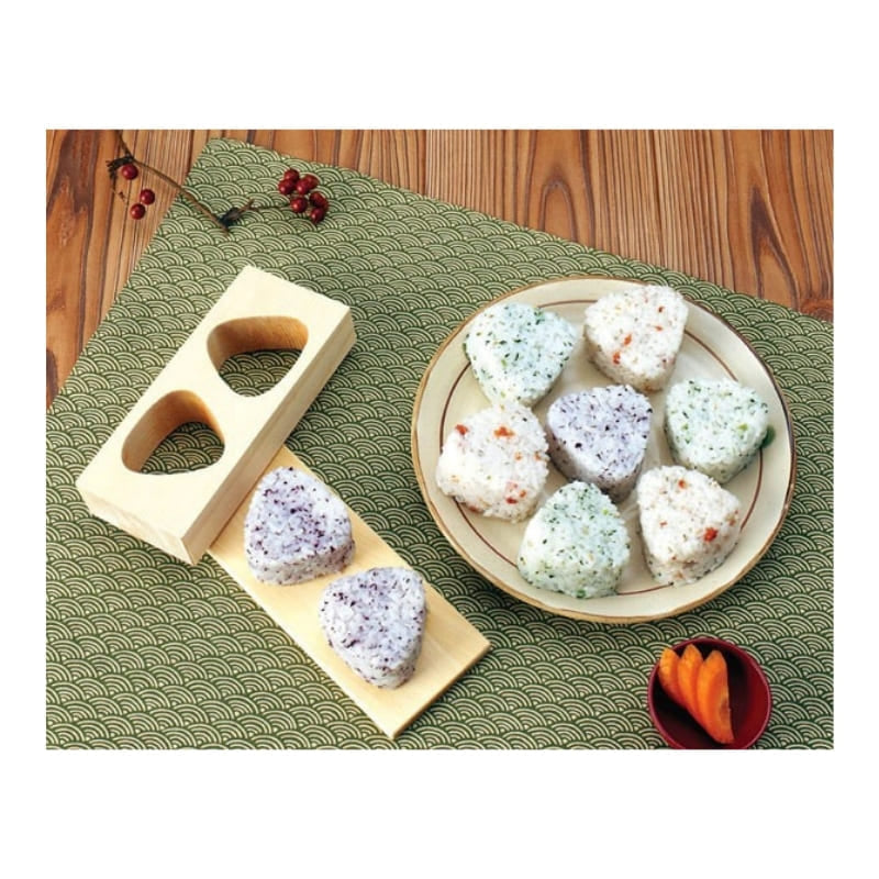 Japanese Hinoki Wood Onigiri Mold - Duo
