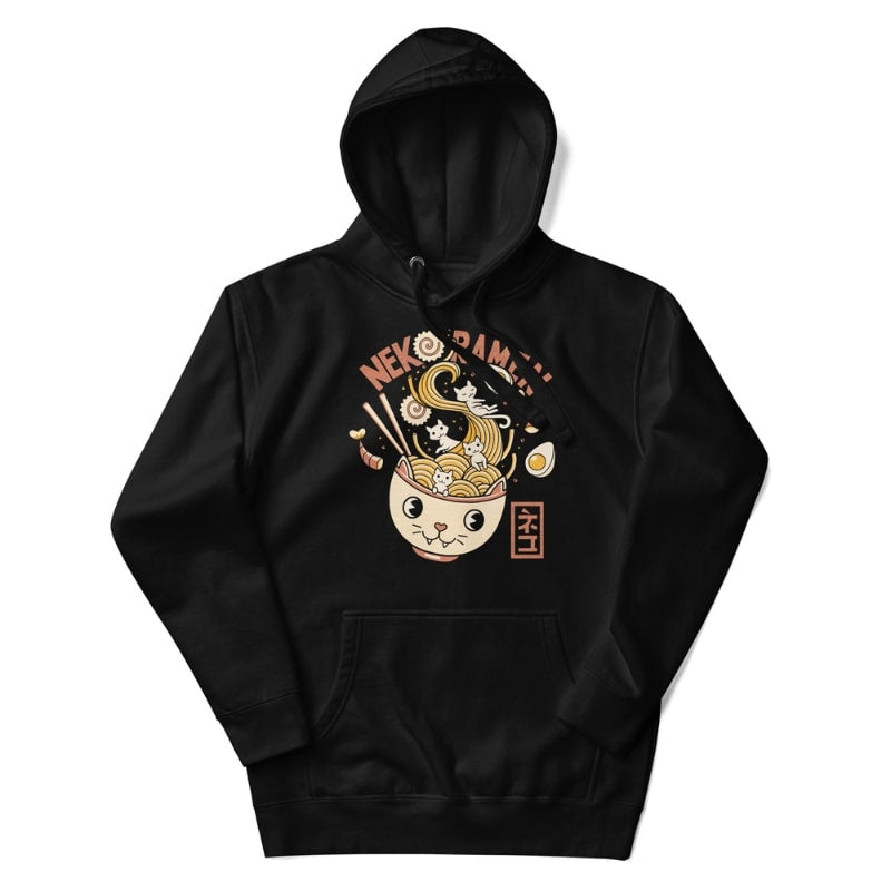 Japanese Hoodie - Neko Ramen S