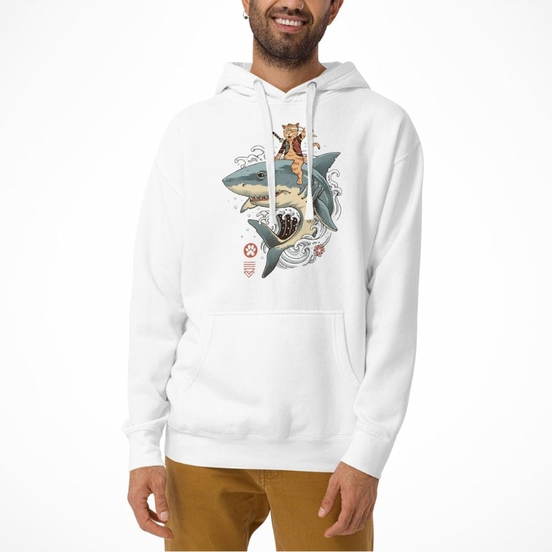 Japanese Hoodie - Neko Shark