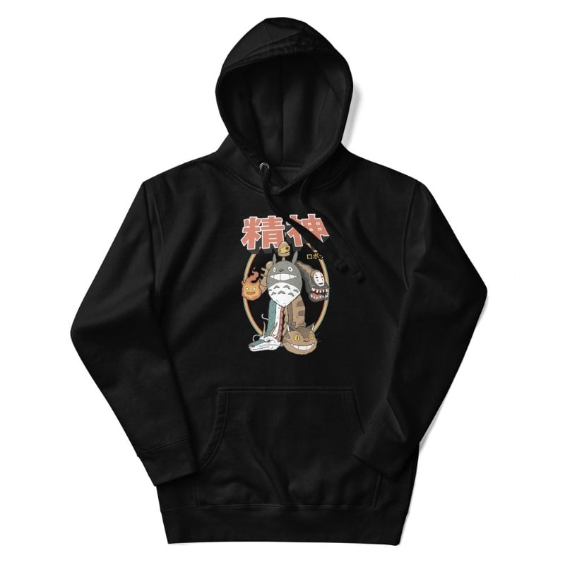 Japanese Hoodie - Seishin S / Black