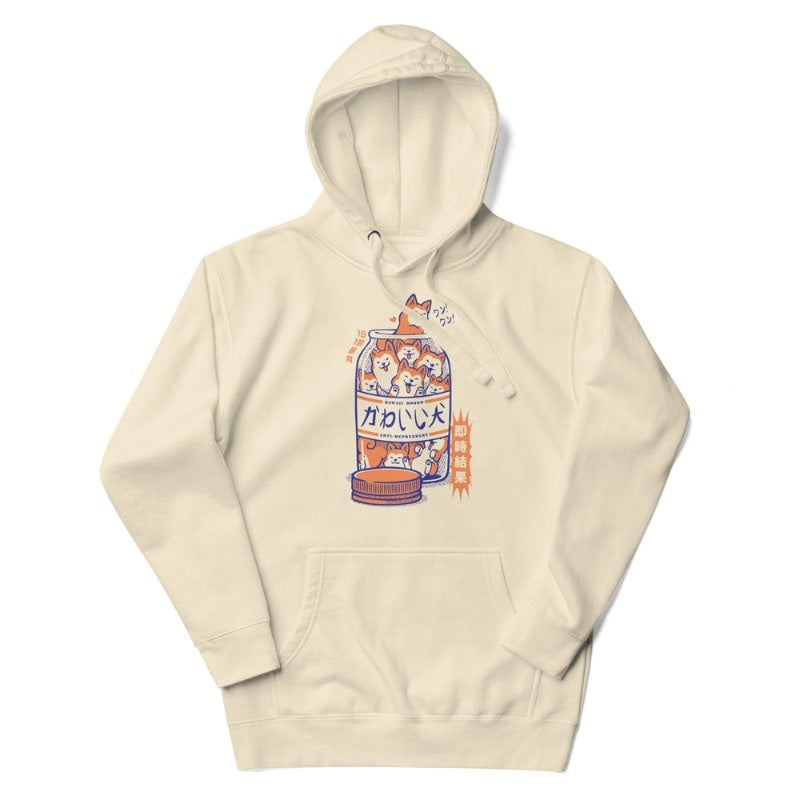 Japanese Hoodie - Shiba Anti-Depression S / Beige