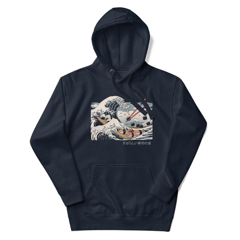 Japanese Hoodie - Sushi Kanagawa S