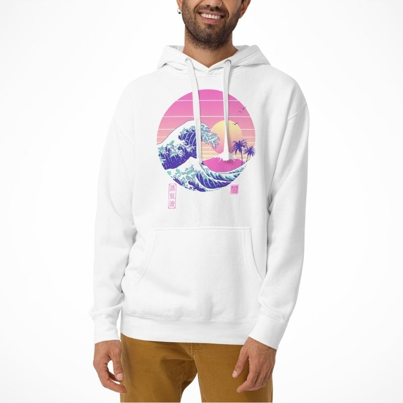 Japanese Hoodie - The Great Vapor Wave