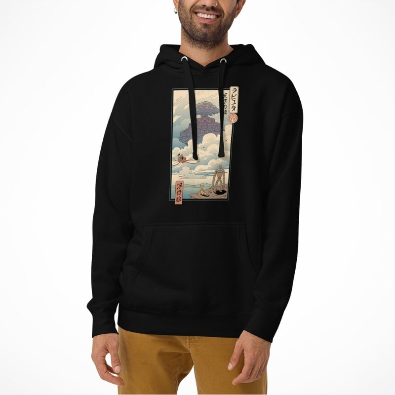 Japanese Hoodie - Ukiyo-e Laputa