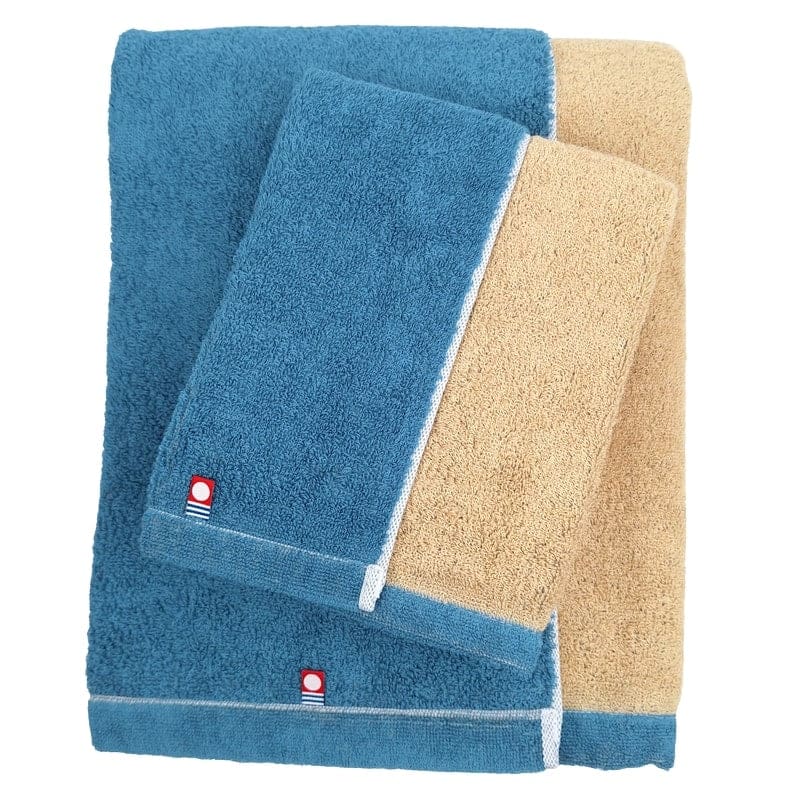 Japanese Imabari Towel - Bicolore Blue