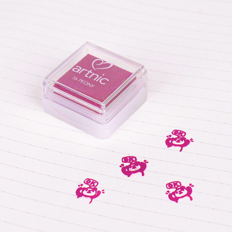Japanese Ink Pad – 7 Colors to Choose From Peony Pink