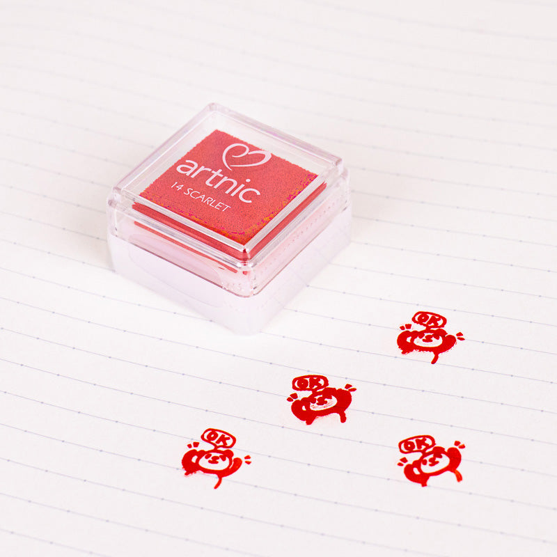 Japanese Ink Pad – 7 Colors to Choose From Scarlet Red