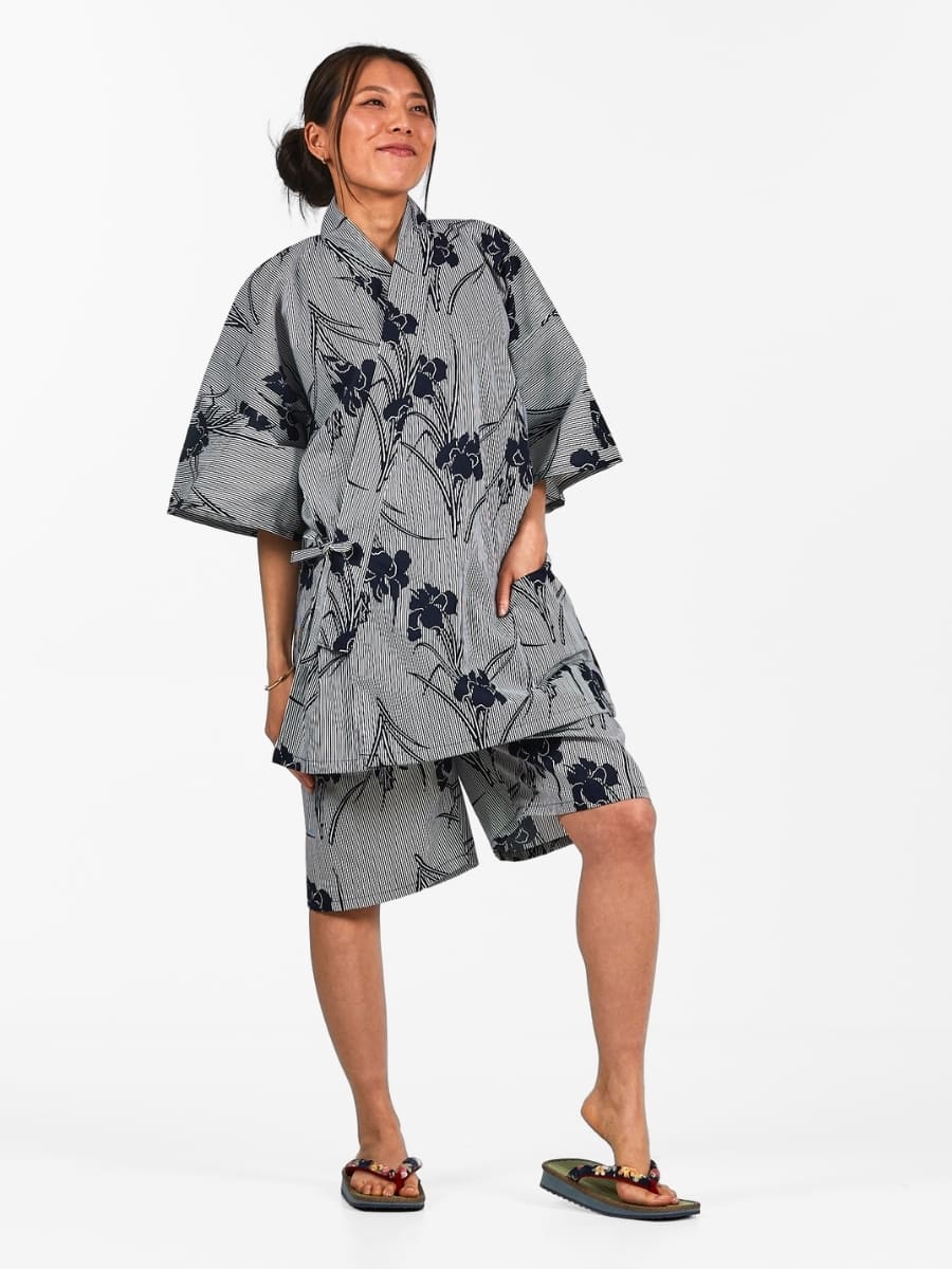 Japanese Jinbei for Women - Iris