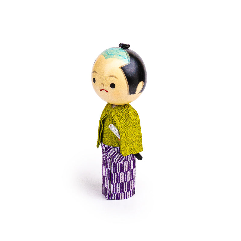 Japanese Kokeshi Doll - Young Samurai
