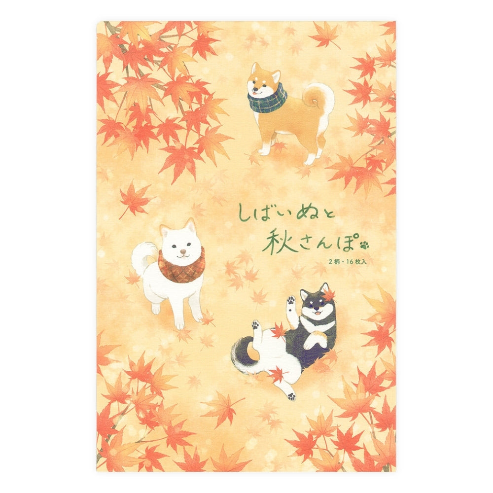 Japanese Letter Paper - Shiba & Momiji