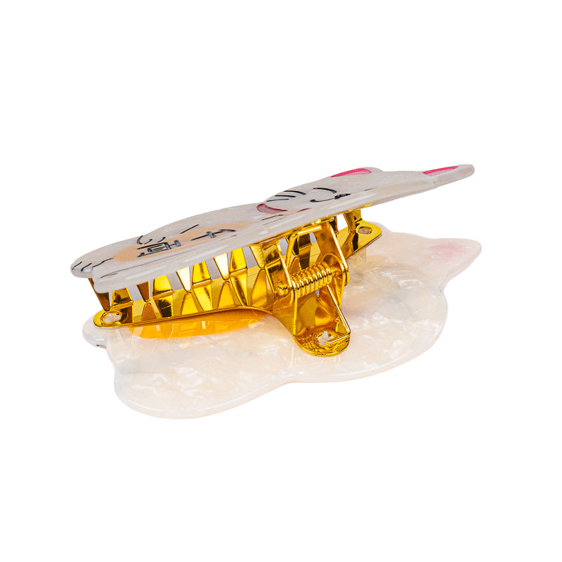 Japanese Maneki-Neko Hair Claw Clip