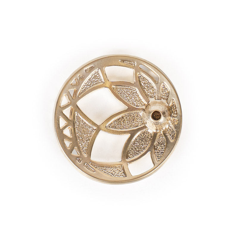 Japanese Metal Incense Holder - Lotus Flower