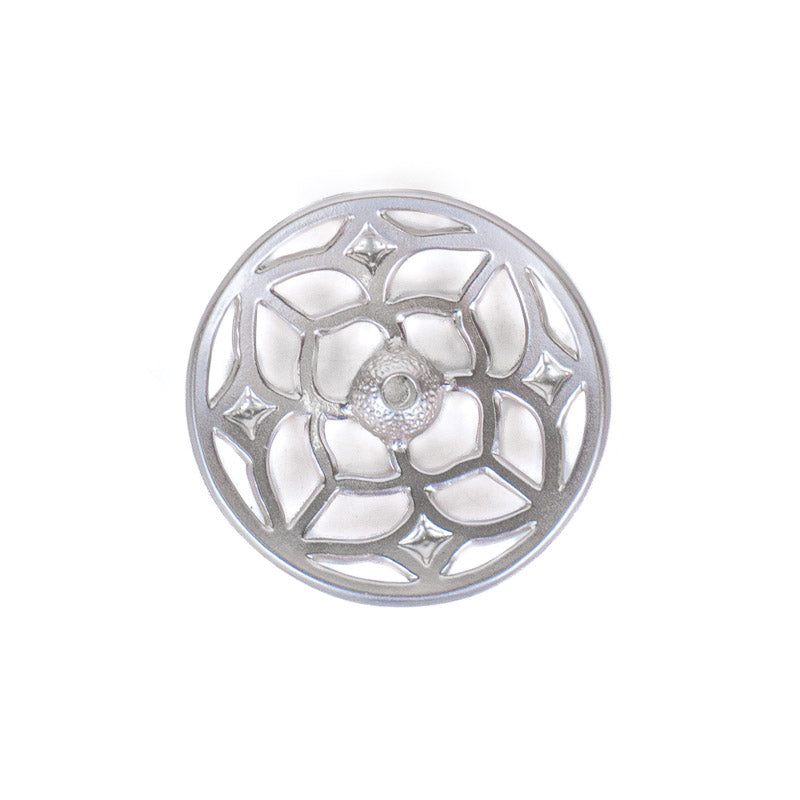 Japanese Metal Incense Holder - Silver Hōsōge