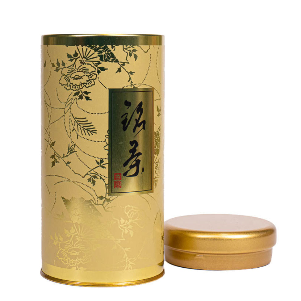 Japanese Metal Tea Caddy - Gentaku Gold