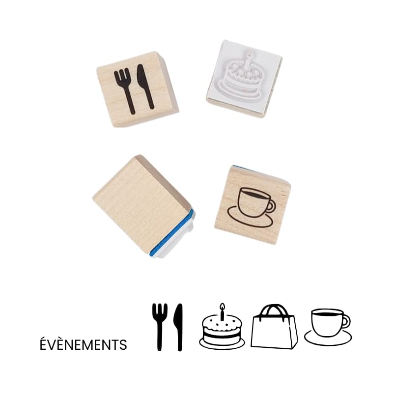 Japanese Mini Stamp Set - Bullet Journal Events