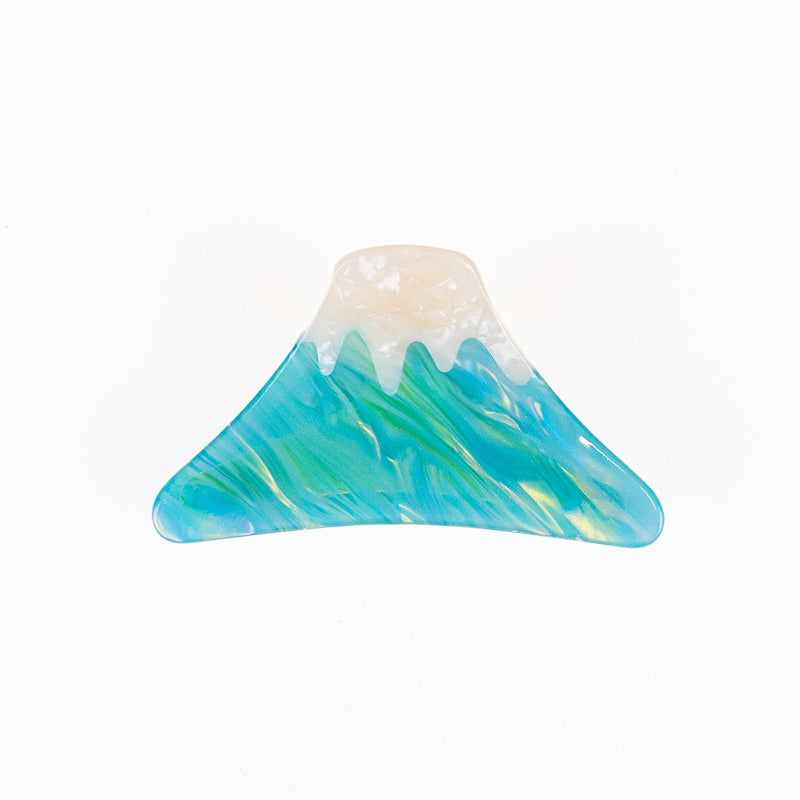 Japanese Mount Fuji Hair Claw Clip – Turquoise