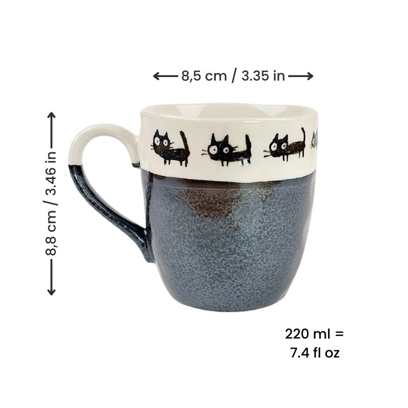 Japanese Mug - Black Cat