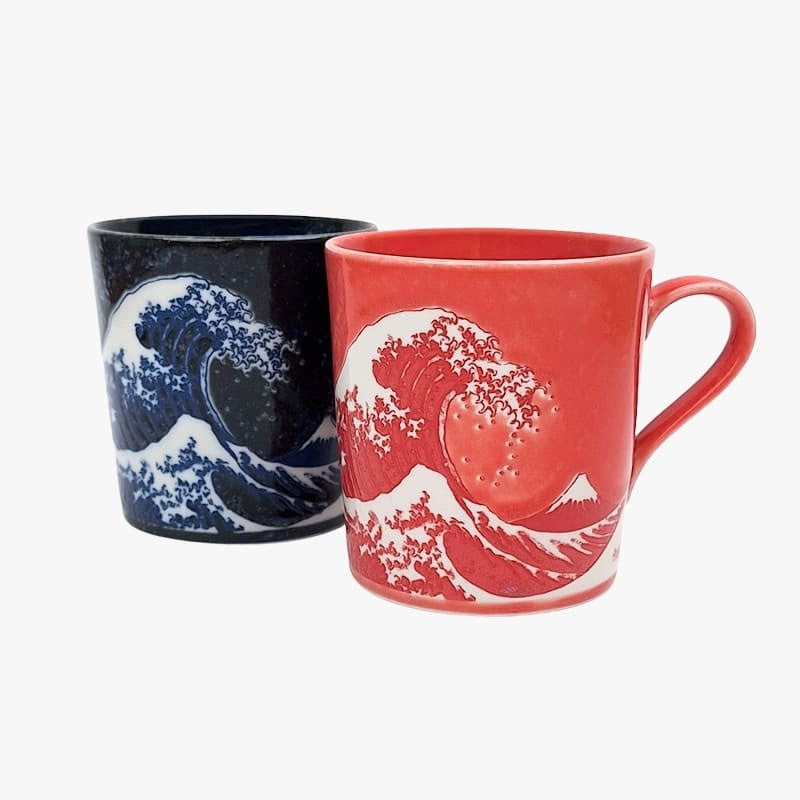 Japanese Mug – Kanagawa Blue