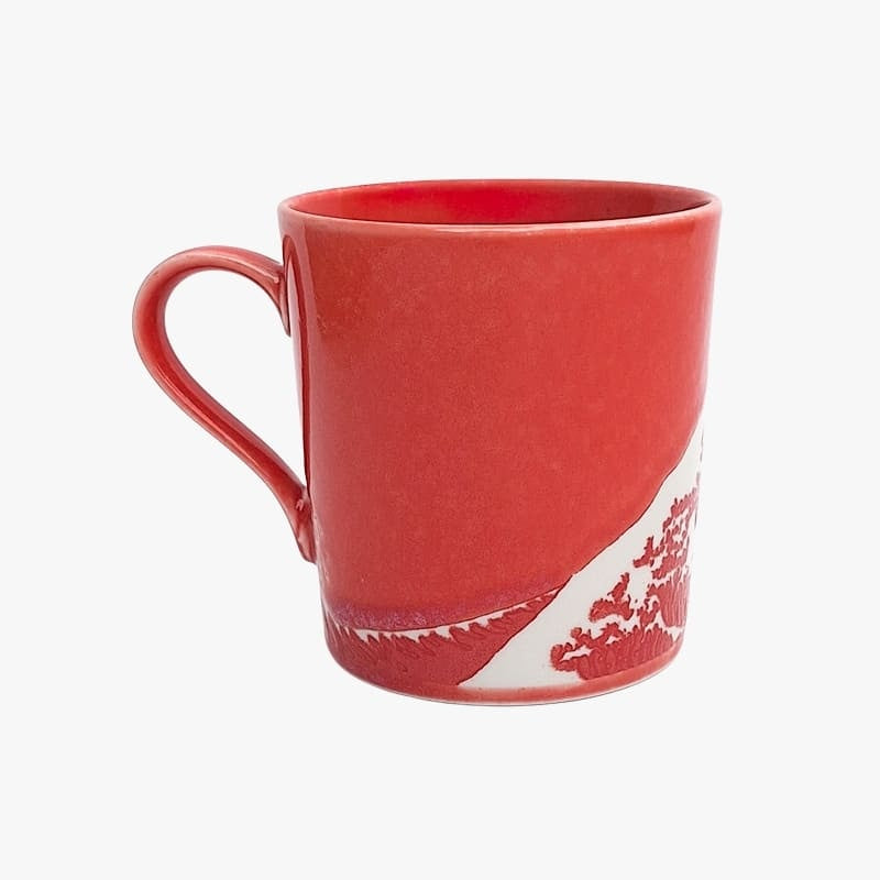 Japanese Mug – Kanagawa Red