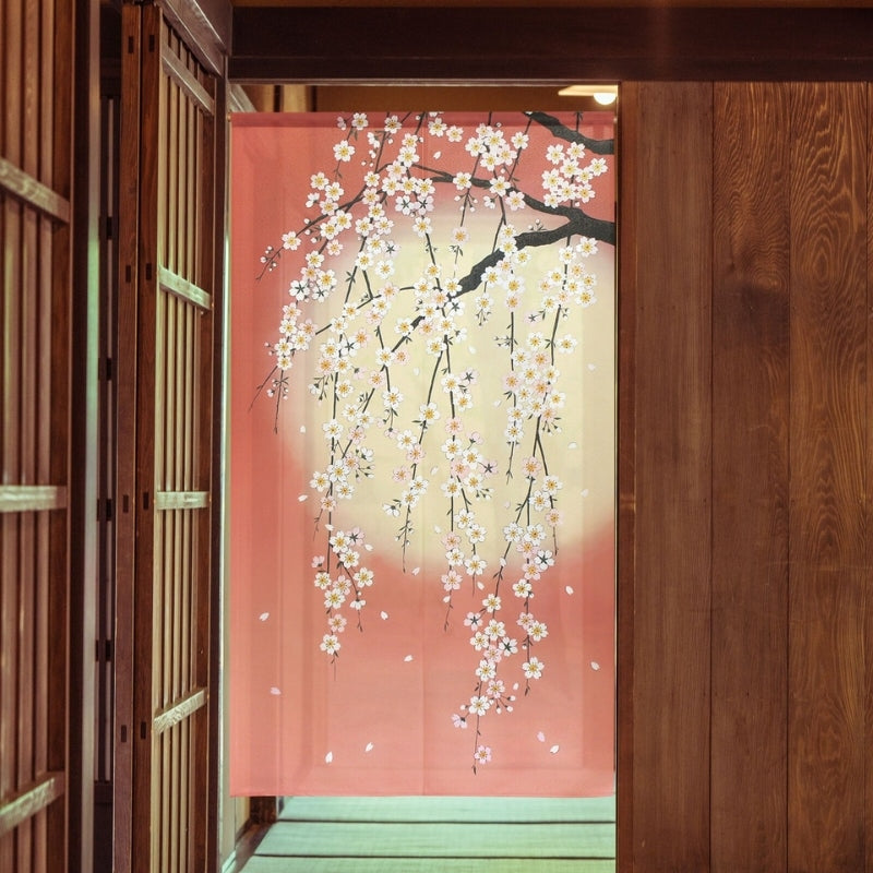 Japanese Noren Cherry Blossom 85 x 150 cm (33.5’’ x 59’’)