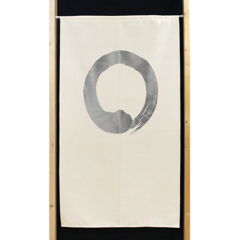 Japanese Noren Curtain Enso 85 x 150 cm (33.5’’ x 59’’)