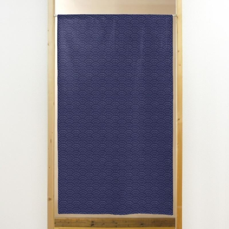 Japanese Noren Curtain Seigaiha 85 x 150 cm (33.5’’ x 59’’)