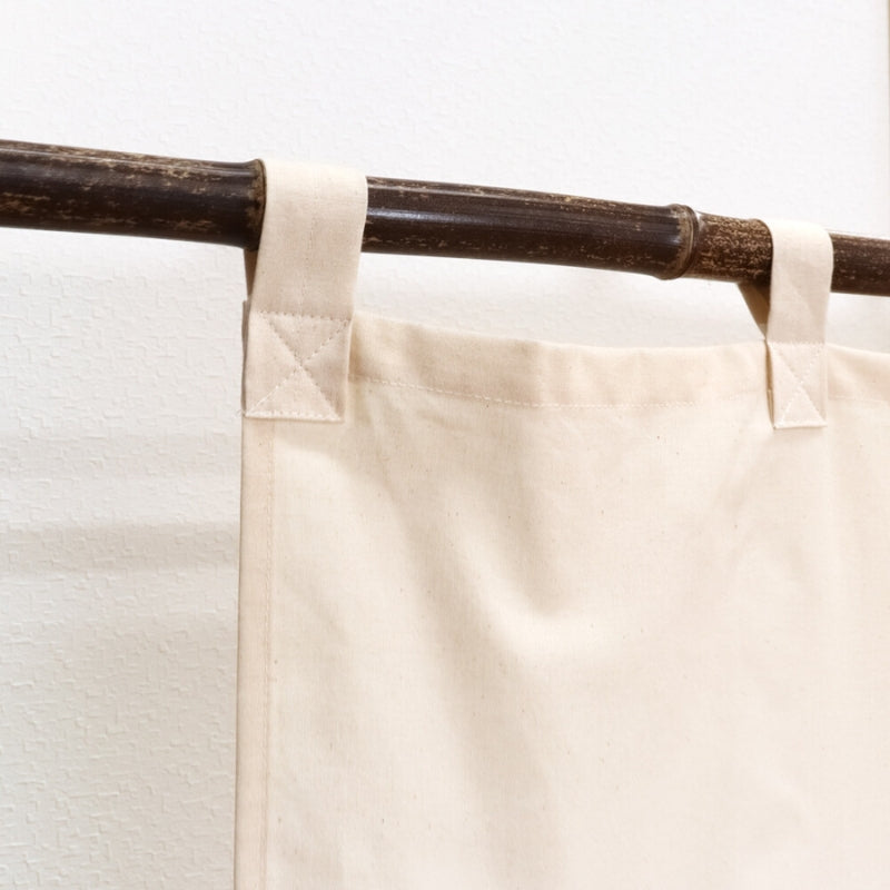 Japanese Noren Curtain Short - Beige 175 x 50 cm (69’’ x 19.6’’)
