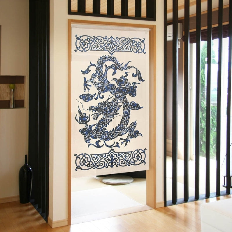 Japanese Noren Dragon 85 x 150 cm (33.5’’ x 59’’)