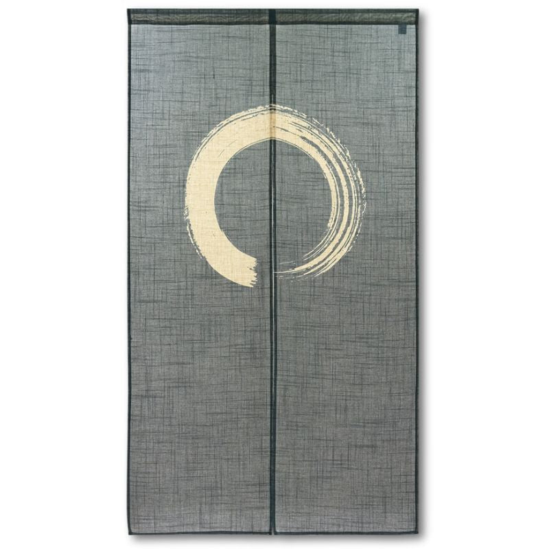 Japanese Noren - Enso Blue 85 x 150 cm (33.5’’ x 59’’)