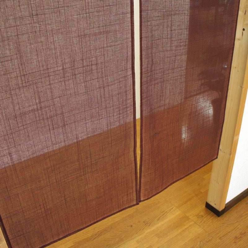 Japanese Noren - Enso Brown 85 x 150 cm (33.5’’ x 59’’)