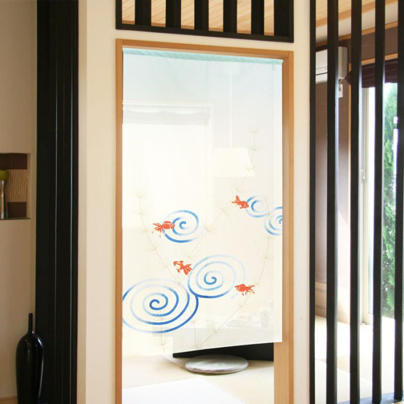 Japanese Noren - Kingyo 85 x 150 cm (33.5’’ x 59’’)