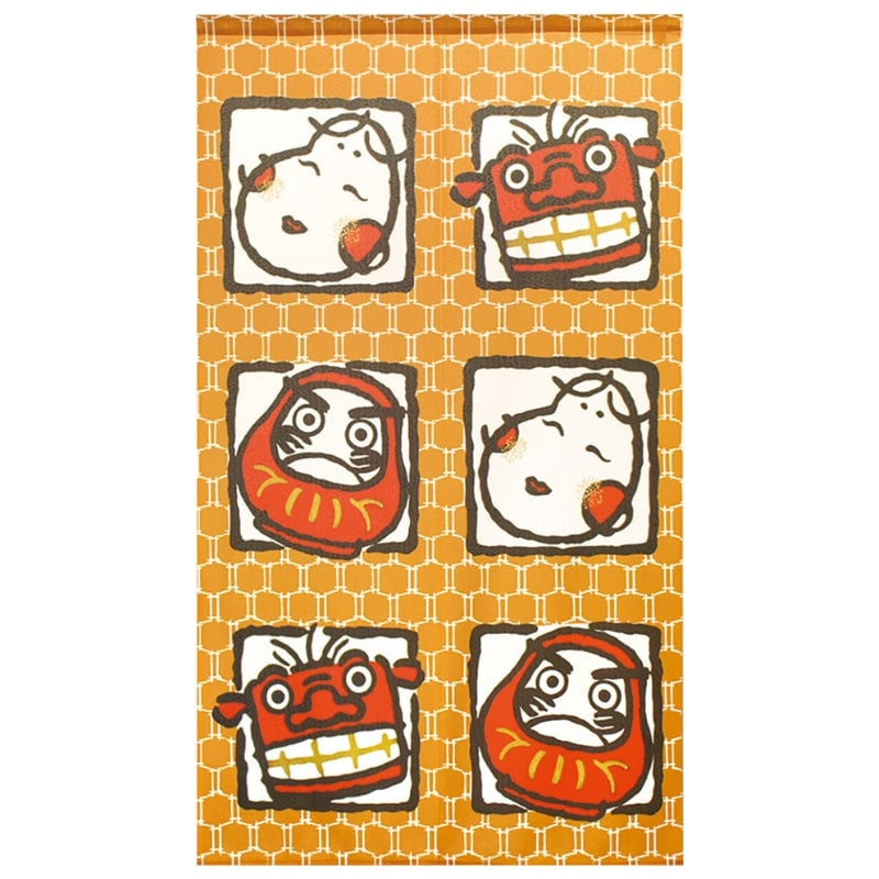 Japanese Noren - Luck 85 x 150 cm (33.5’’ x 59’’)