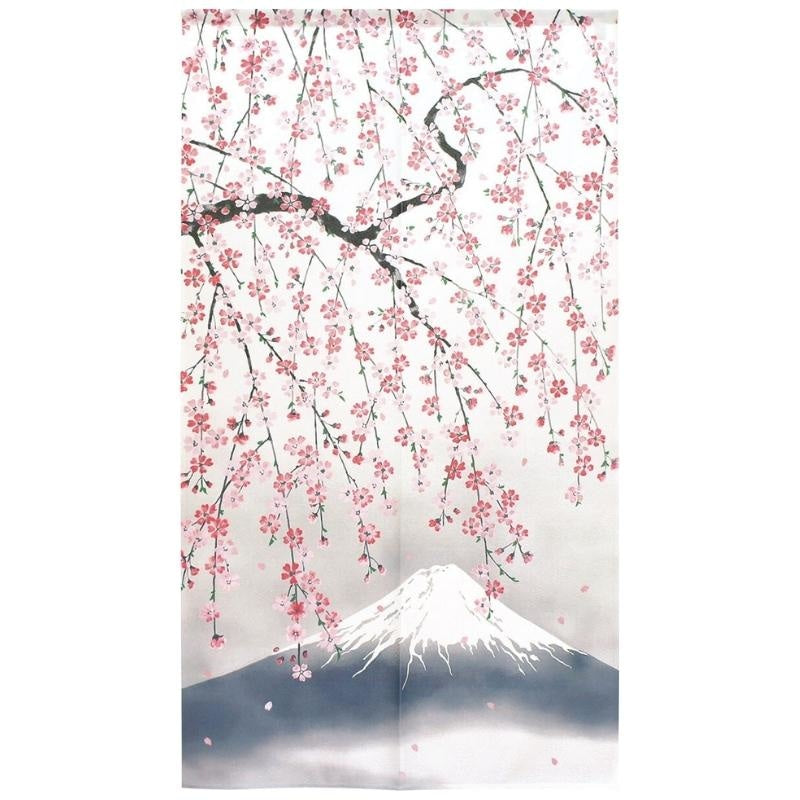 Japanese Noren Mount Fuji 85 x 150 cm (33.5’’ x 59’’)