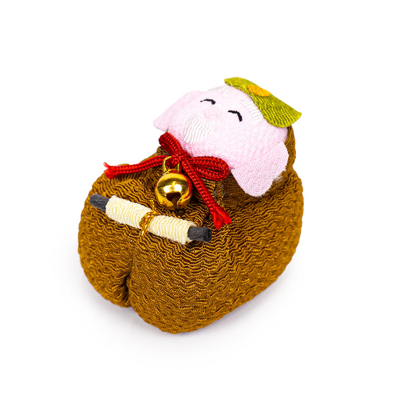 Japanese Otedama Doll Chirimen Jurojin