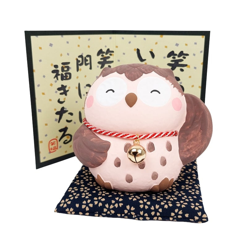 Japanese Owl Figurine - Positive Vibes