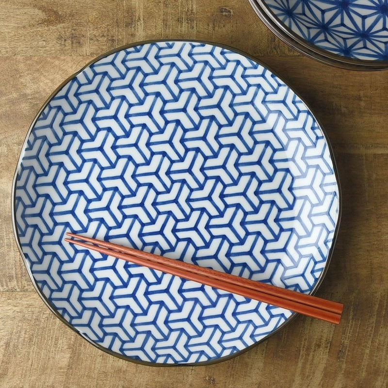 Japanese Porcelain Plate - Kagome