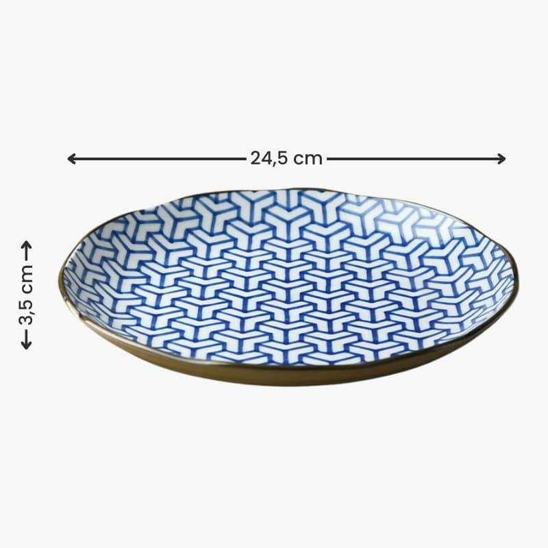 Japanese Porcelain Plate - Kagome