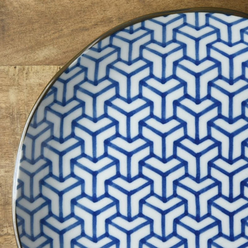 Japanese Porcelain Plate - Kagome