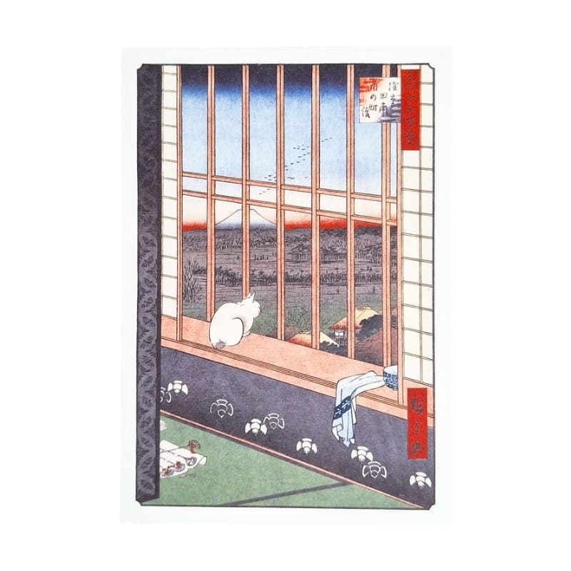 Japanese Postcard – Asakusa Ricefields