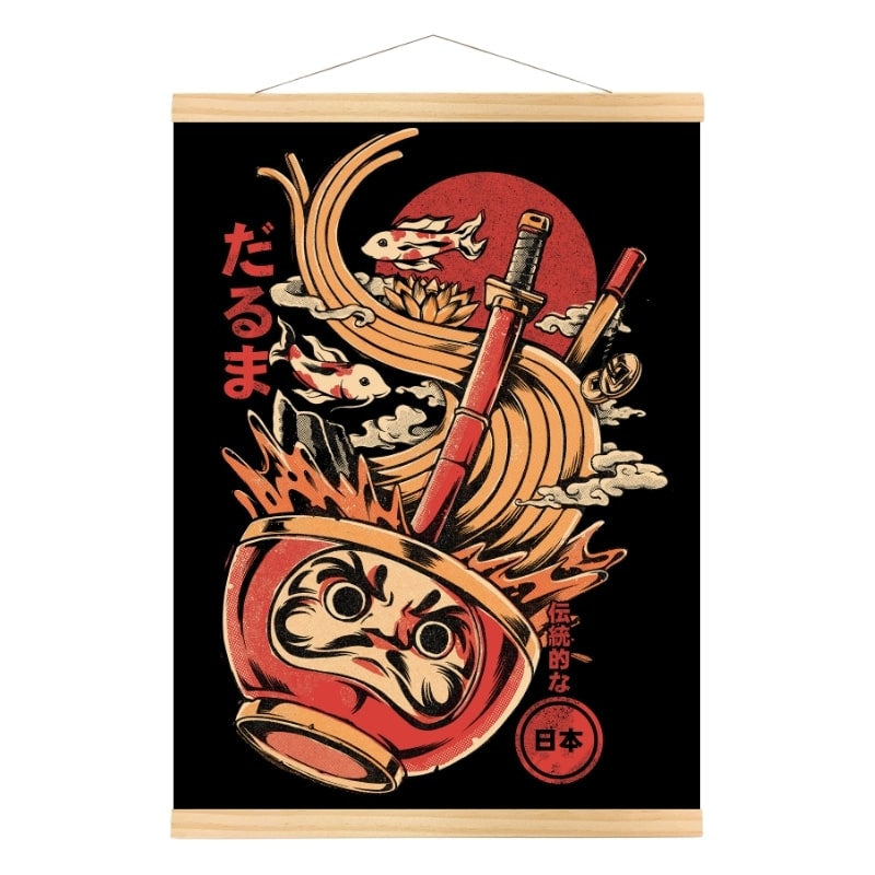 Japanese Poster - Daruma Ramen A3